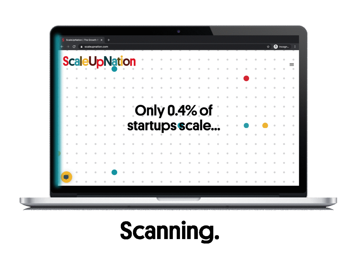 The ScaleUpScan is a data-based diagnostic process that helps you identify your scaling challenges with granular detail